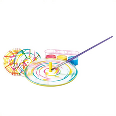 Mini set creativ - Roata Pictorului Spin Art, LittleCraft - 4M