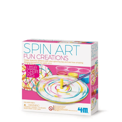 Mini set creativ - Roata Pictorului Spin Art, LittleCraft - 4M - Publisol.ro