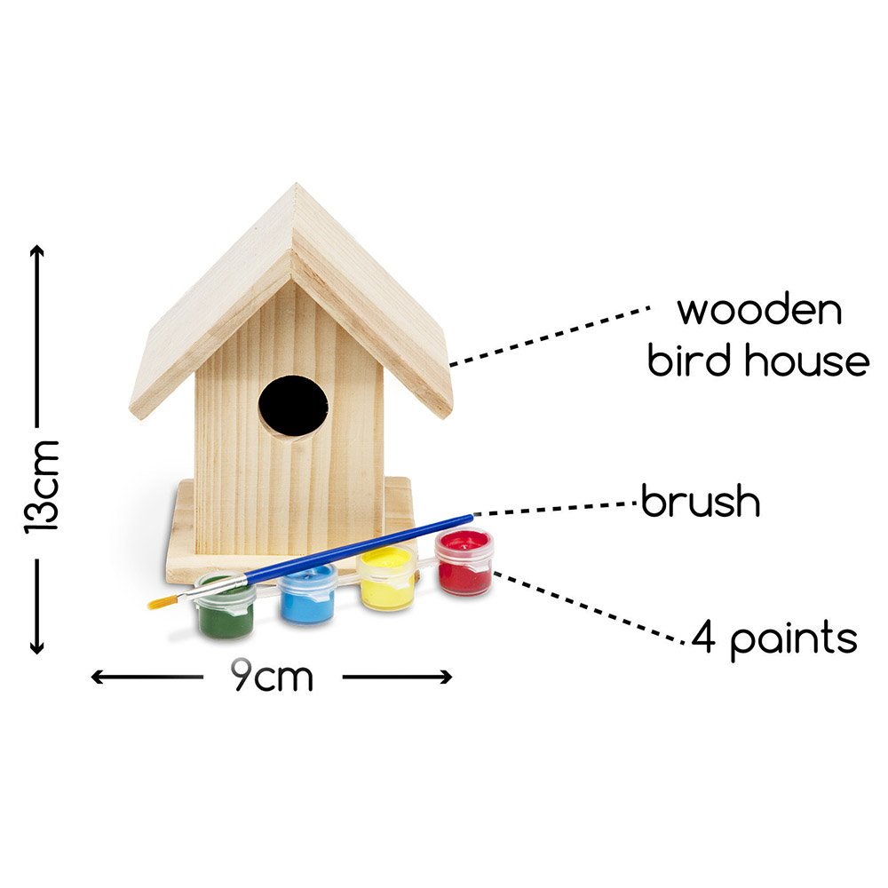 Minicasuta de pasari pentru pictat, BS Toys - Publisol.ro