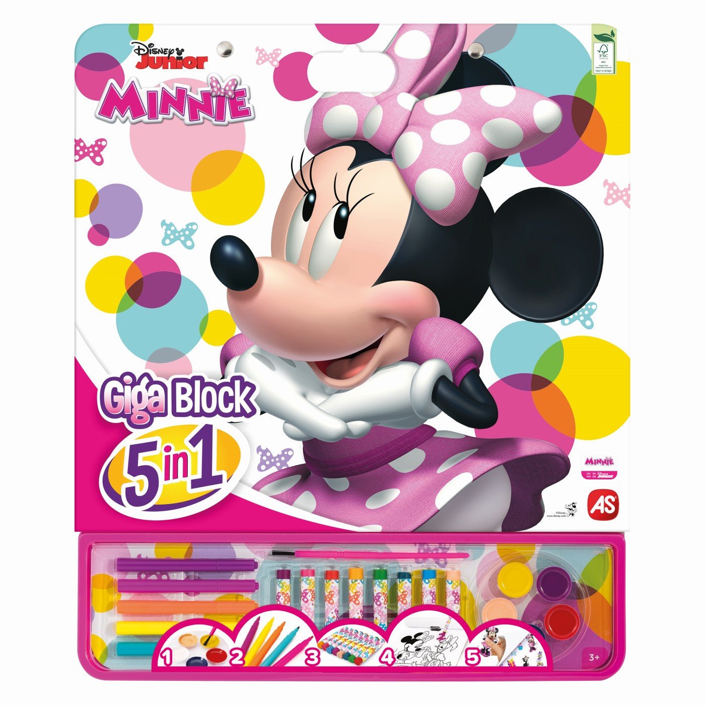 Minnie set pentru desen giga block 5 in 1, AS - Publisol.ro