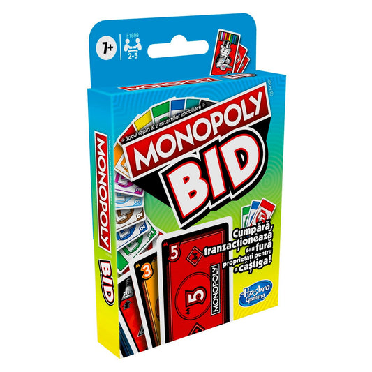 monopoly bid jocul de carti - in limba romana, Hasbro - Publisol.ro
