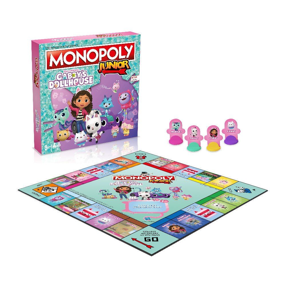 Monopoly joc monopoly junior gabbys dollhouse, Trefl - Publisol.ro