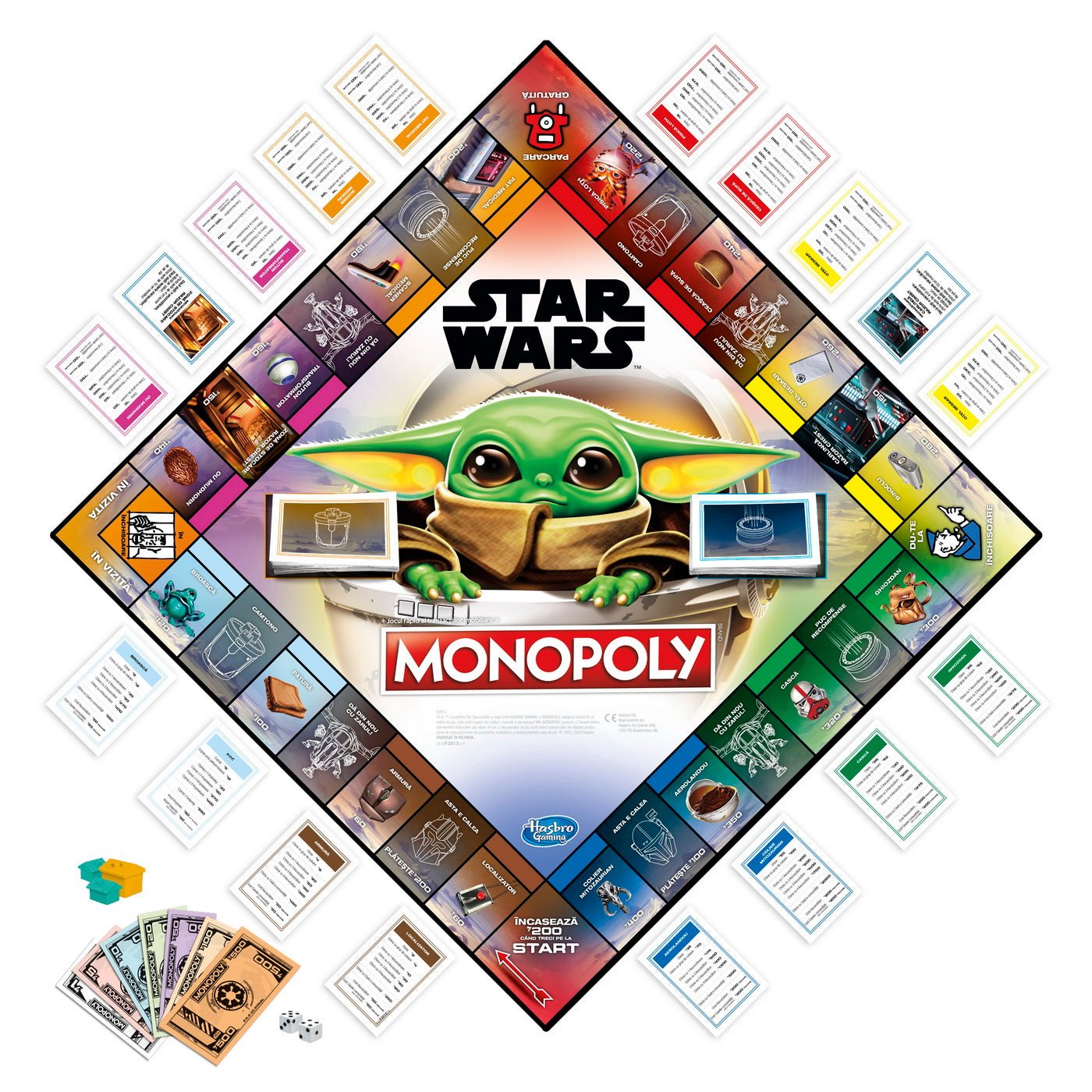 Monopoly starwars the child baby yoda, Hasbro - Publisol.ro