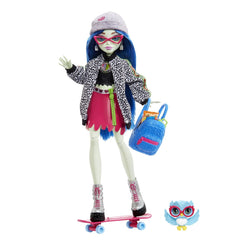 Monster high papusa ghoulia yelps cu animalut si accesorii, Mattel - Publisol.ro