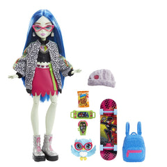 Monster high papusa ghoulia yelps cu animalut si accesorii, Mattel - Publisol.ro