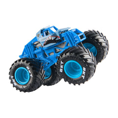 Monster jam masinuta metalica Megalodon albastru scara 1 la 64 - Publisol.ro