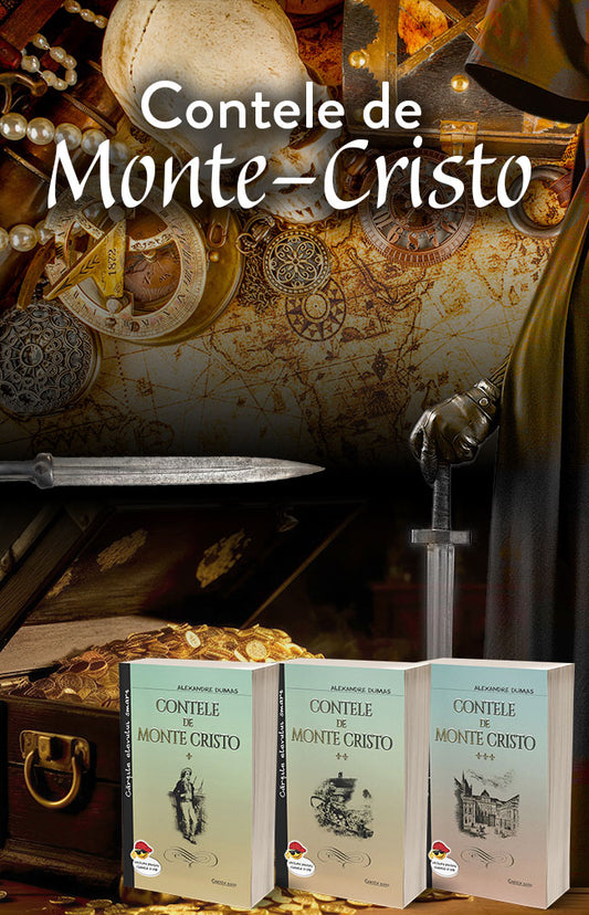 Pachet 3 carti: Contele de Monte-Cristo, de Alexandre Dumas