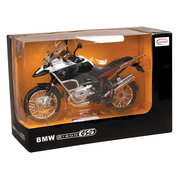 Motocicleta metalica Bmw rs1200 gs alba scara 1 la 9 - Publisol.ro