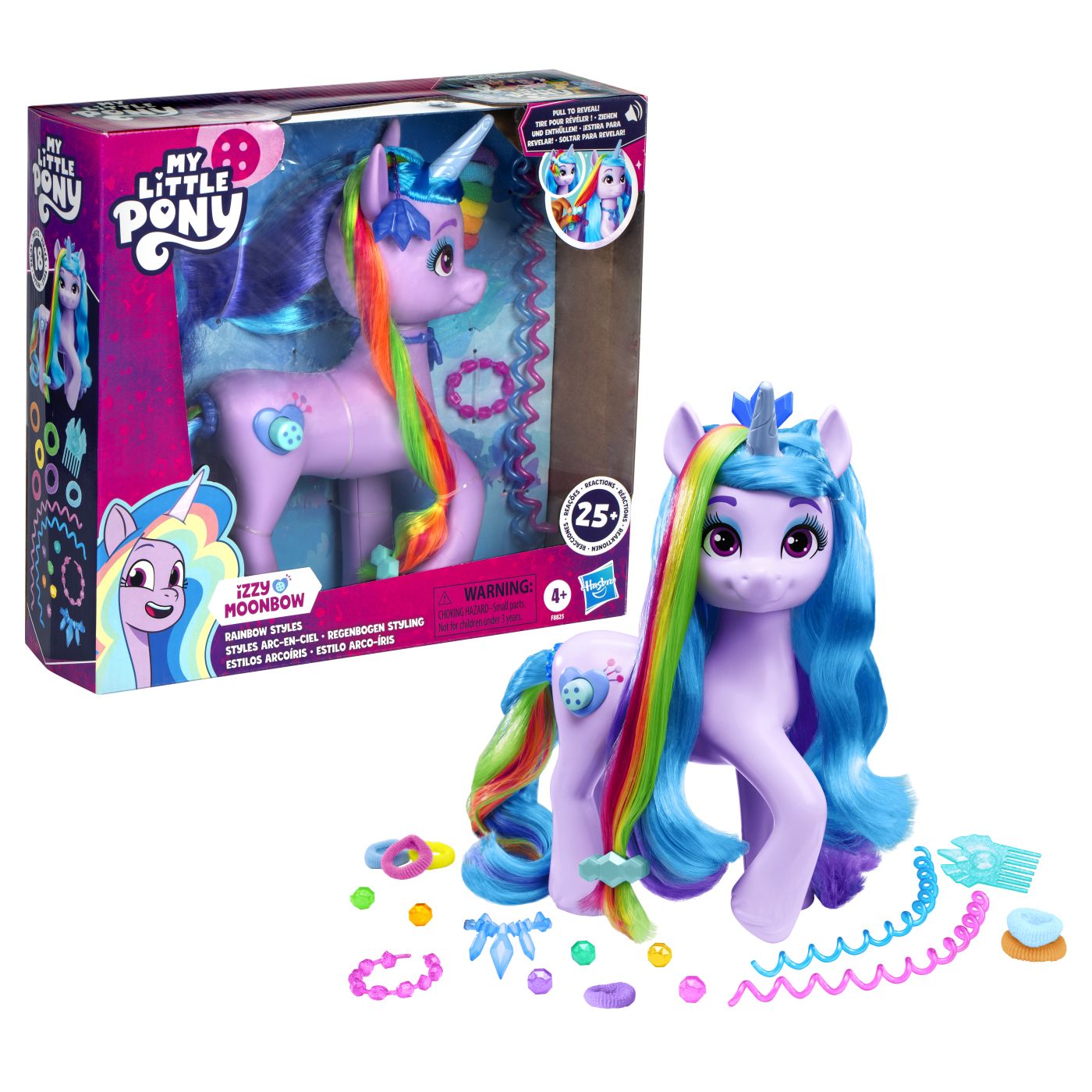 My little pony izzy moonbow si coafurile curcubeu, Hasbro - Publisol.ro
