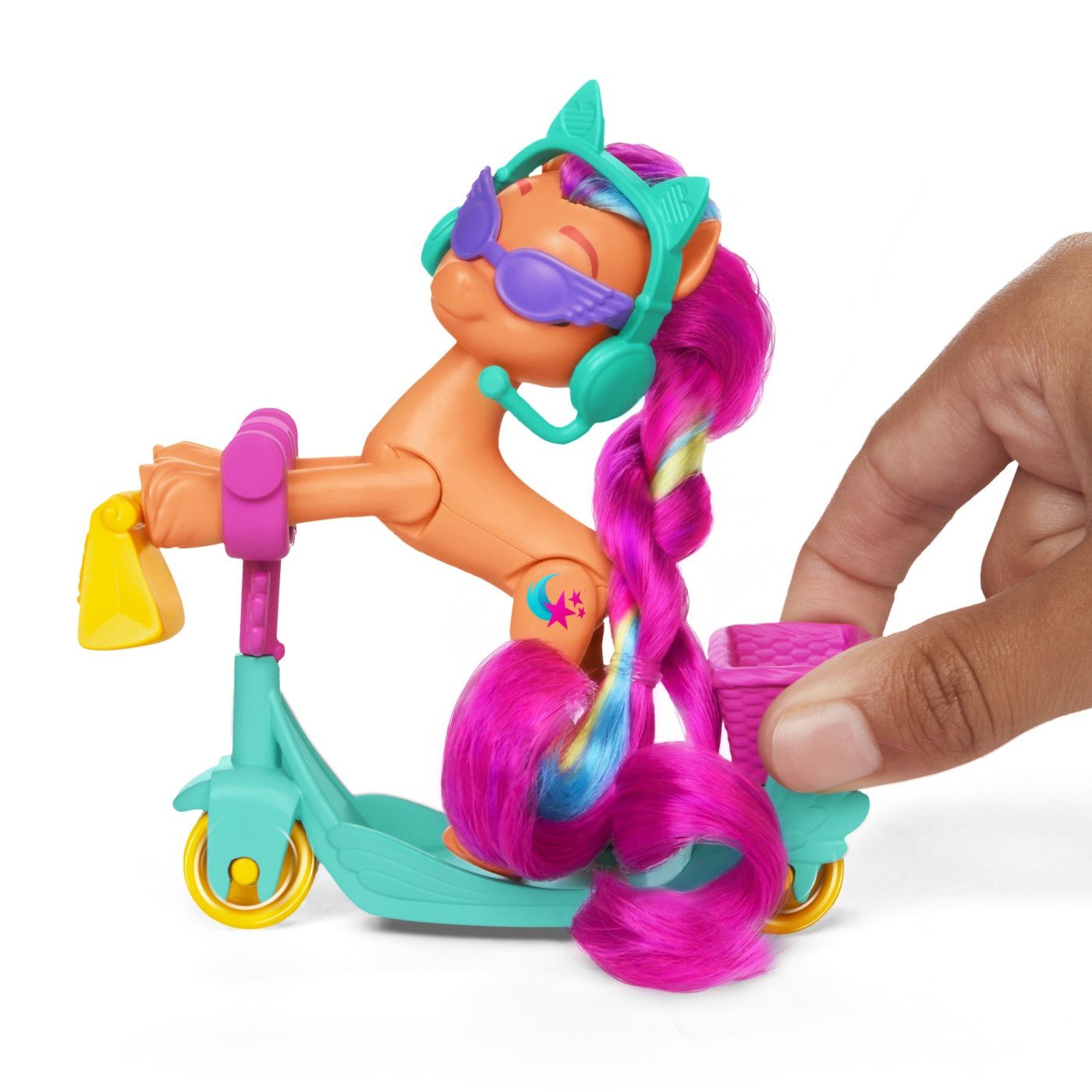 My little pony sunny starscout pe scooter set figurina si 4 accesorii, Hasbro - Publisol.ro