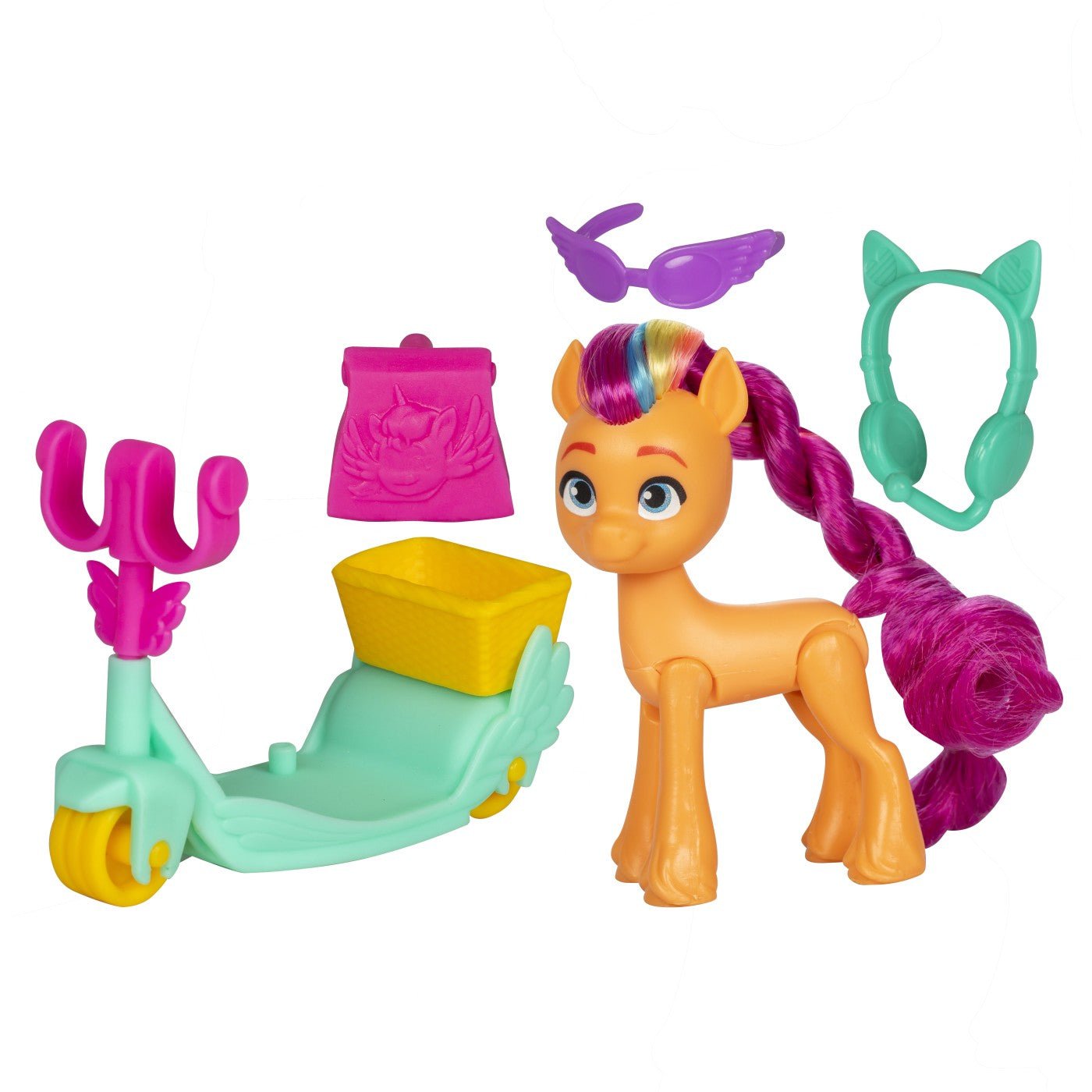 My little pony sunny starscout pe scooter set figurina si 4 accesorii, Hasbro - Publisol.ro