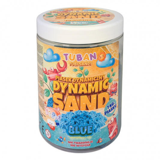 Nisip Kinetic - albastru, 1 kg - Tuban