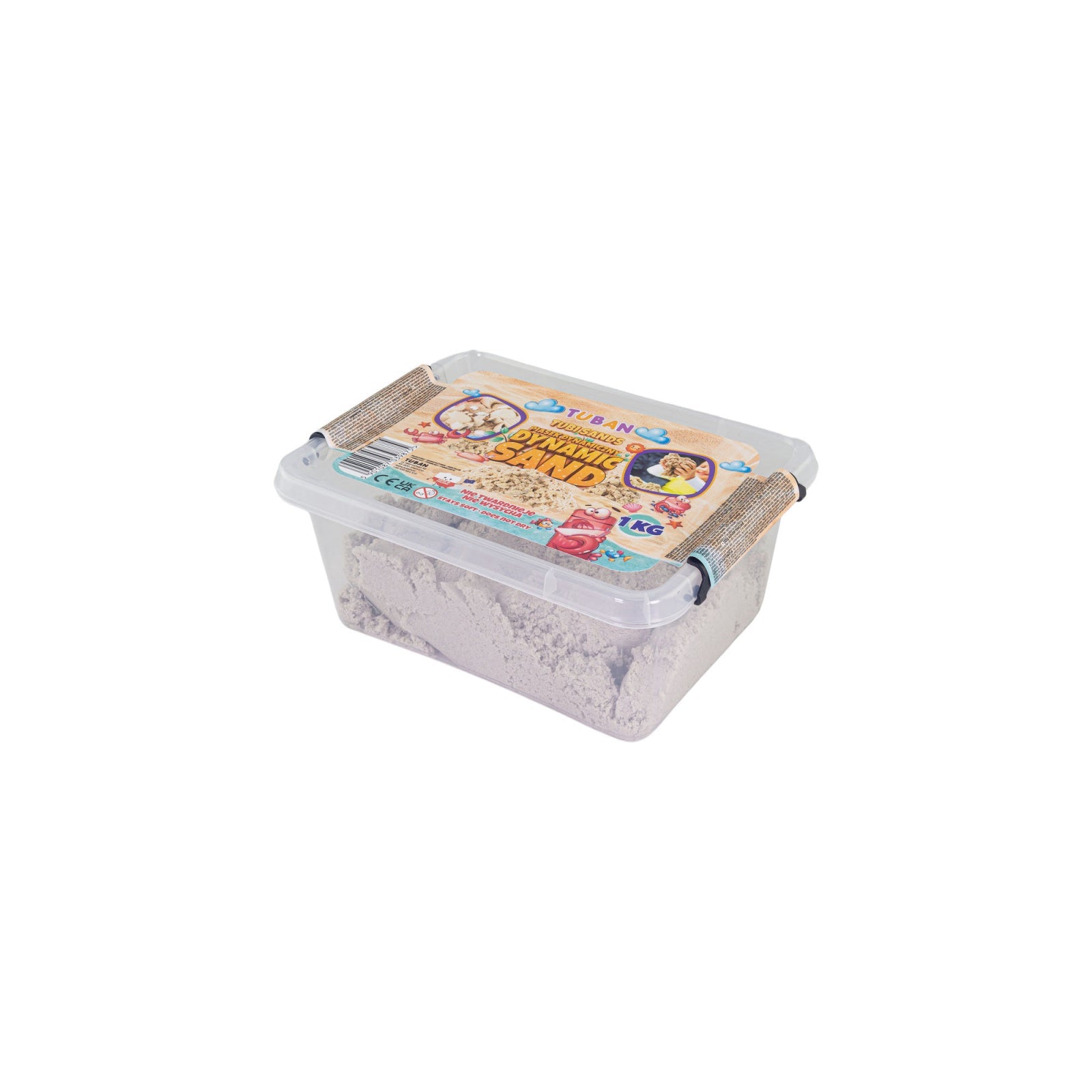Nisip Kinetic in cutie - natural, 1 kg - Tuban - Publisol.ro
