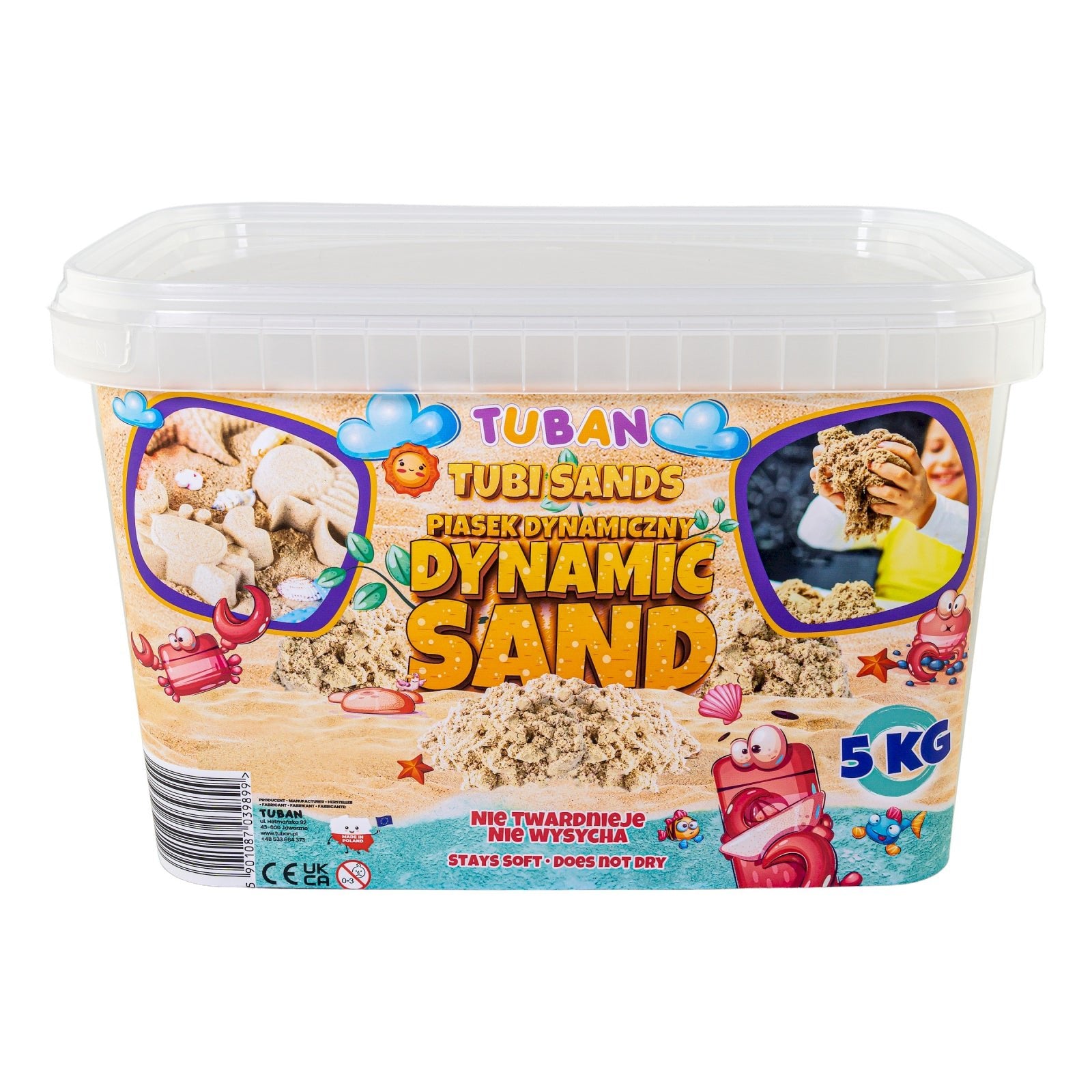 Nisip Kinetic in cutie - natural, 5 kg - Tuban - Publisol.ro