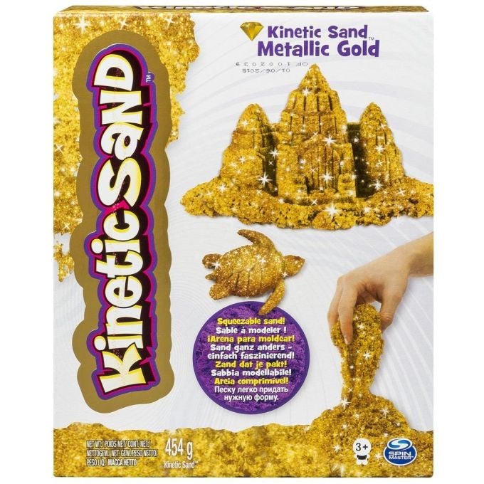 Nisip kinetic metale si minerale stralucitoare auriu, Spin Master - Publisol.ro