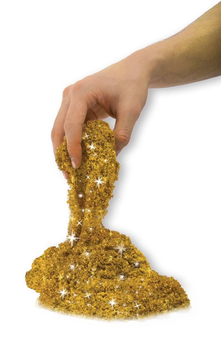 Nisip kinetic metale si minerale stralucitoare auriu, Spin Master - Publisol.ro