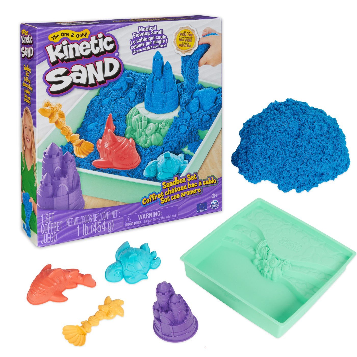 Nisip kinetic set complet albastru, Spin Master - Publisol.ro