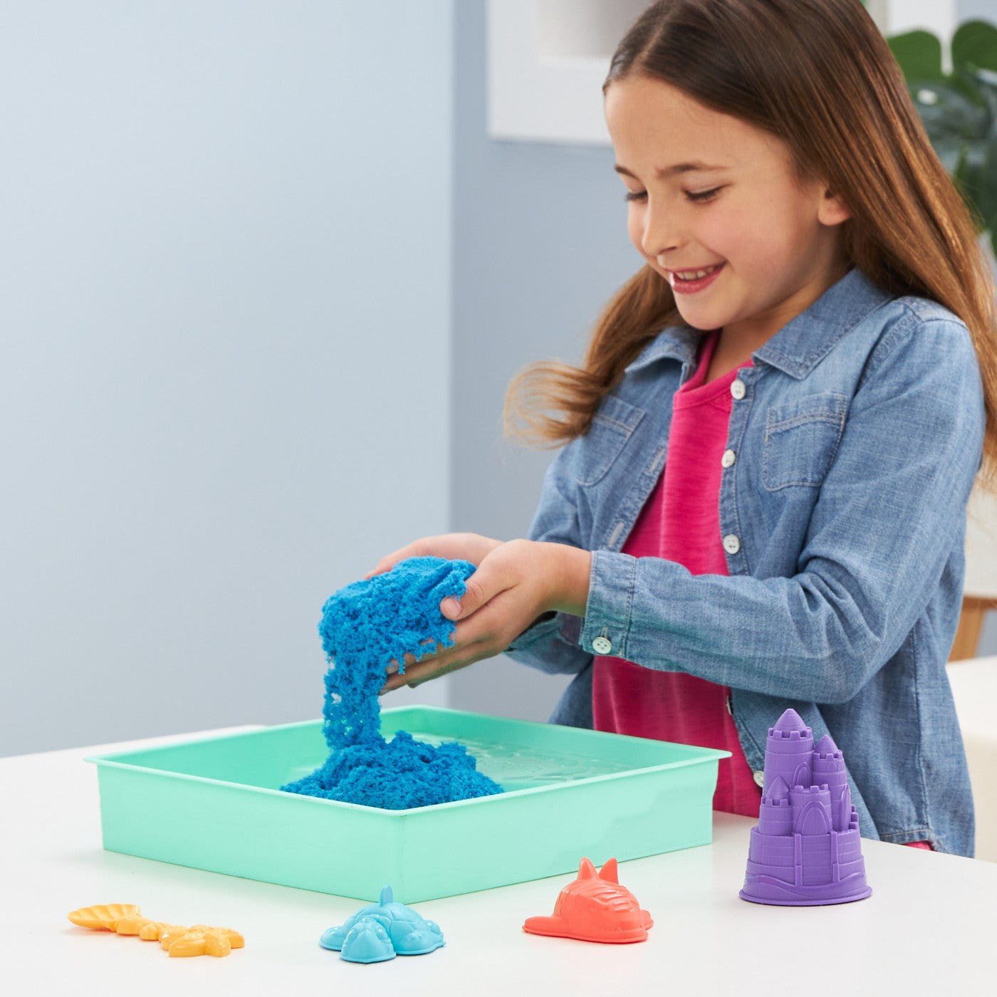 Nisip kinetic set complet albastru, Spin Master - Publisol.ro