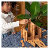 Notch Blocks, kit constructie Eastern, 87 piese, Guidecraft - Publisol.ro