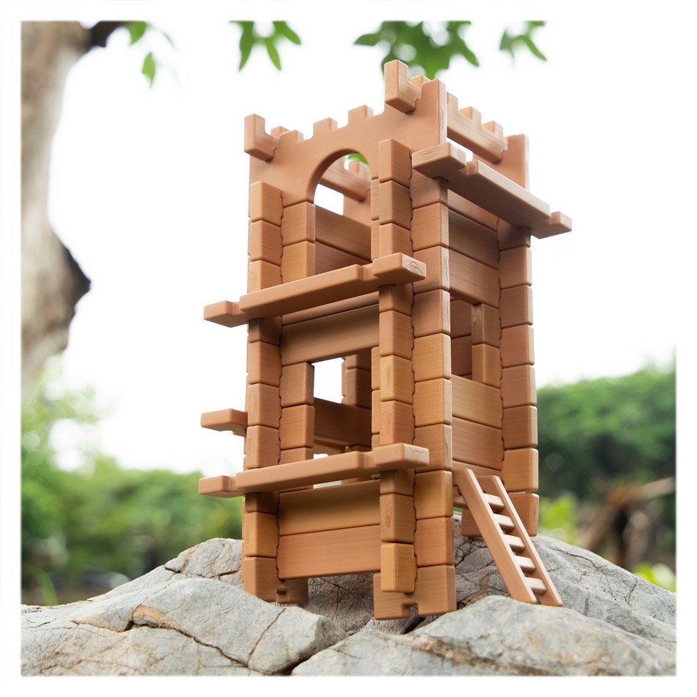 Notch Blocks, kit constructie Western, 85 piese, Guidecraft - Publisol.ro