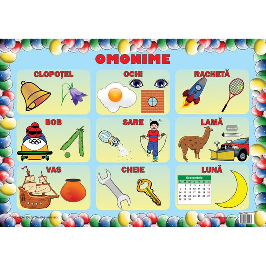 Set planse - Omonime 3 planse 50x70cm, de Colectiv Ars Libri