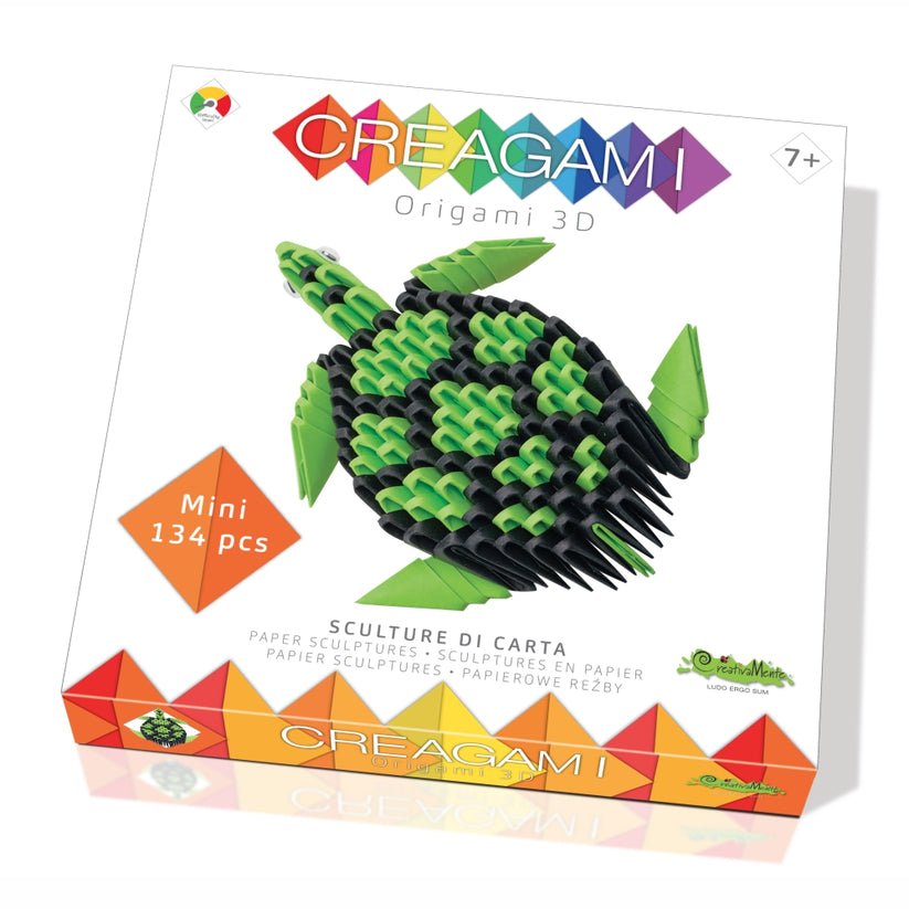 Origami 3D, Creagami - Broasca Testoasa, 134 piese, Creativa Mente - Publisol.ro