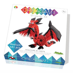 Origami 3D, Creagami - Dragon, 481 piese, Creativa Mente - Publisol.ro