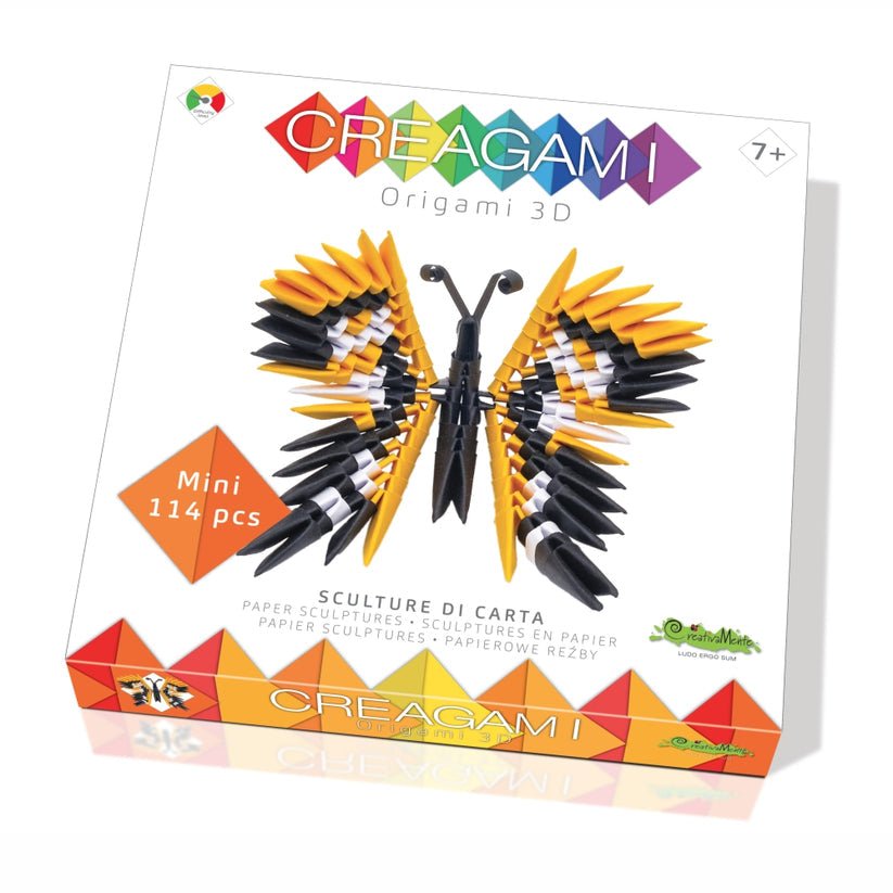 Origami 3D, Creagami - Fluture, 114 piese, Creativa Mente - Publisol.ro