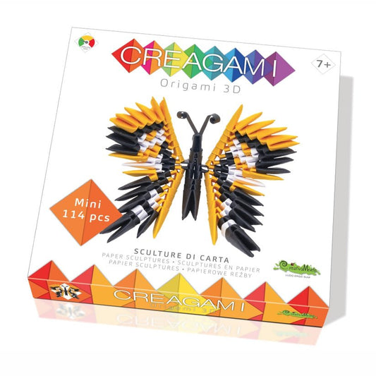 Origami 3D, Creagami - Fluture, 114 piese, Creativa Mente - Publisol.ro