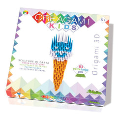 Origami 3D, Creagami Kids - inghetata, 83 piese, Creativa Mente - Publisol.ro