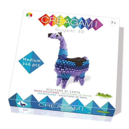 Origami 3D, Creagami - Lama, 346 piese, Creativa Mente - Publisol.ro