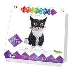 Origami 3D, Creagami - Pisica, 632 piese, Creativa Mente - Publisol.ro