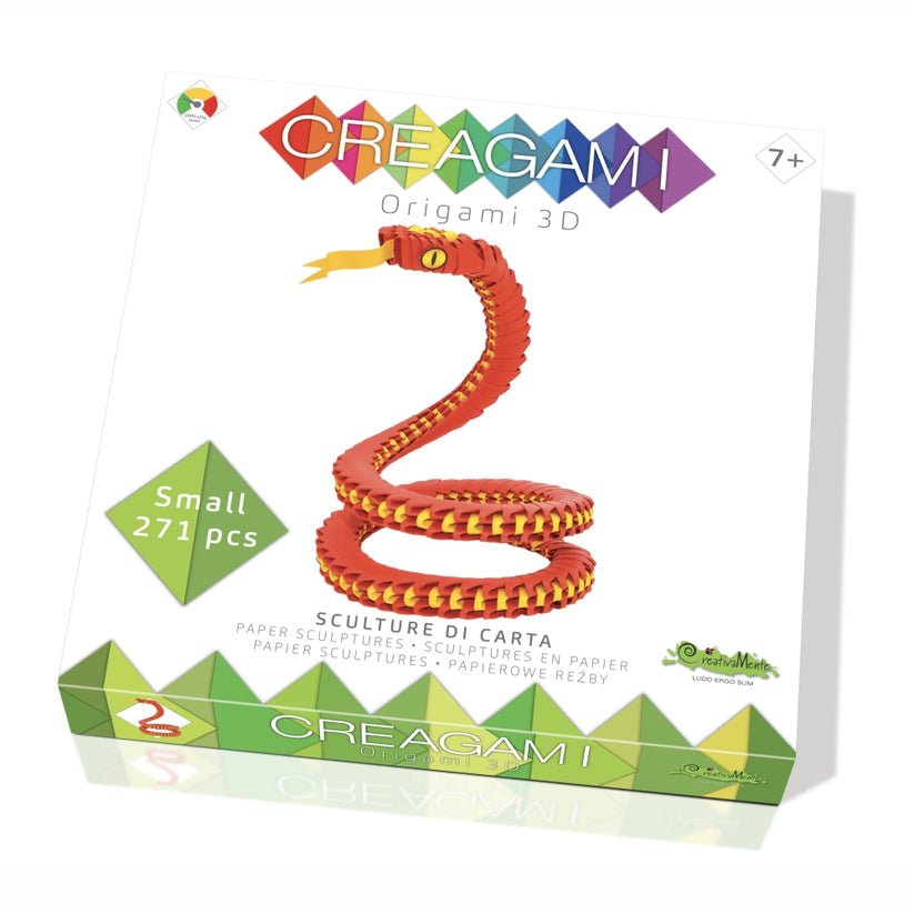 Origami 3D, Creagami - sarpe, 271 piese, Creativa Mente - Publisol.ro