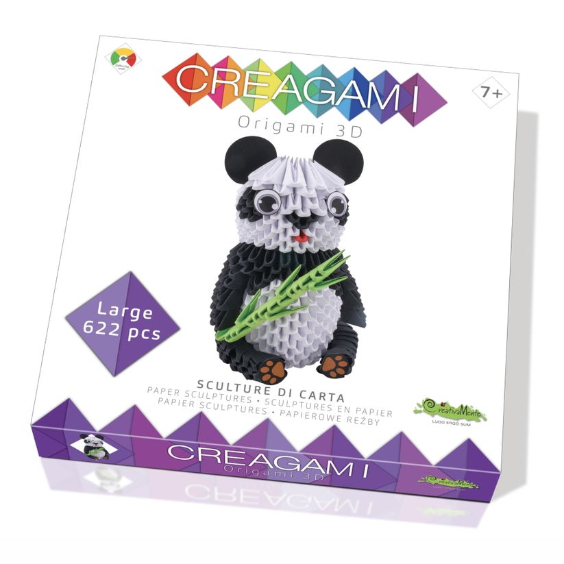 Origami 3D, Creagami - Urs Panda, 622 piese, Creativa Mente - Publisol.ro
