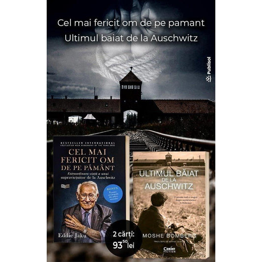 Pachet 2 Carti: Cel mai fericit om de pe pamant + Ultimul baiat de la Auschwitz - Publisol.ro