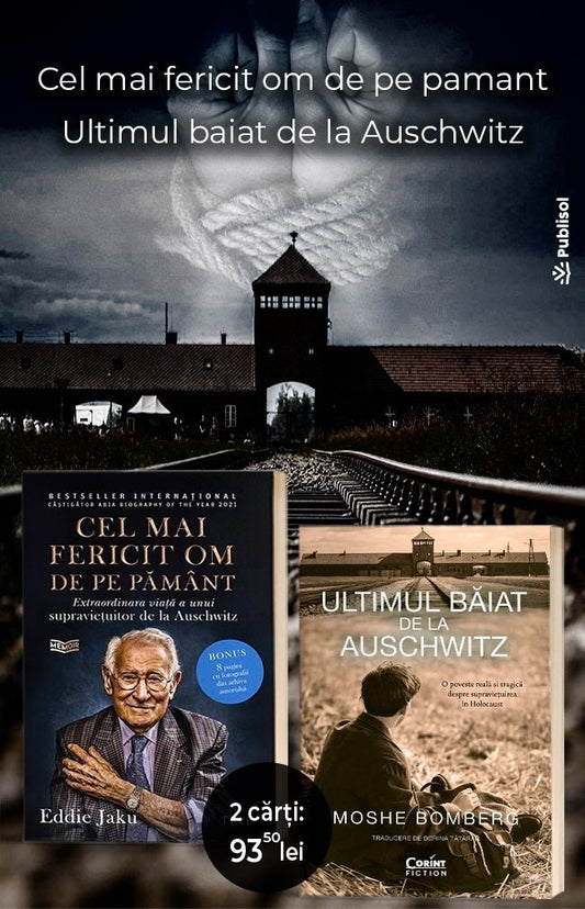 Pachet 2 Carti: Cel mai fericit om de pe pamant + Ultimul baiat de la Auschwitz - Publisol.ro