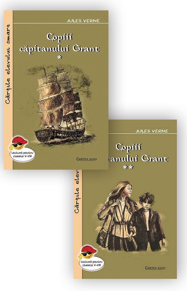 Pachet 2 carți: Copiii capitanului Grant, de Jules Verne - Publisol.ro