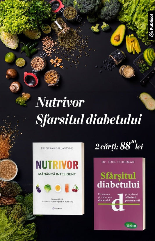 Pachet 2 Carti: Nutrivor + Sfarsitul diabetului - Publisol.ro