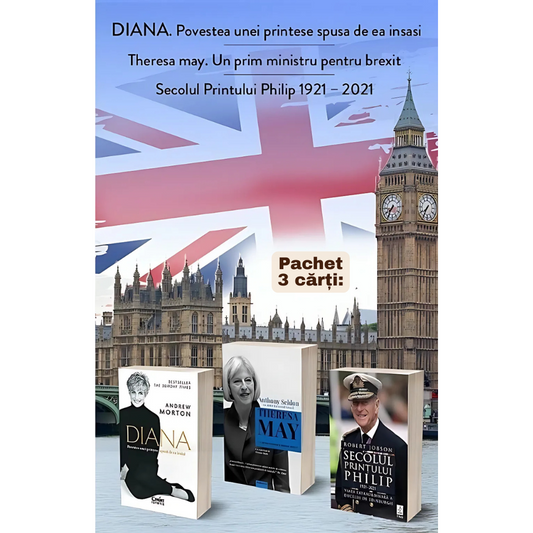 Pachet 3 Carti: DIANA + Theresa May + Secolul Printului Philip - Publisol.ro
