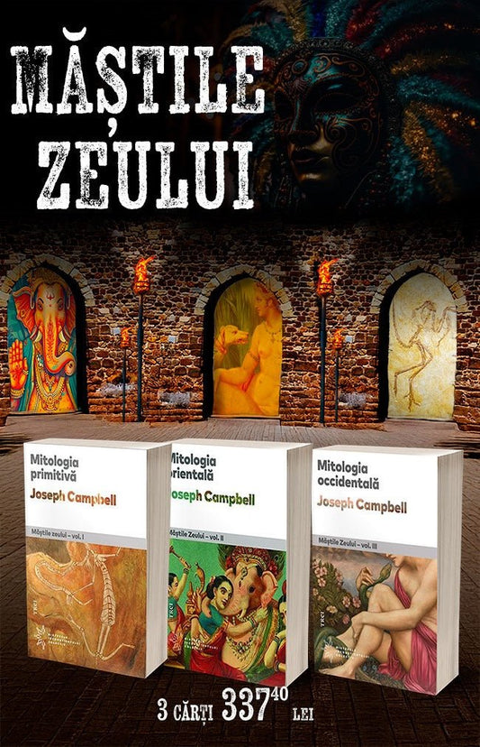 Pachet 3 carti: Mastile Zeului – Mitologiile Lumii, de Joseph Campbell - Publisol.ro