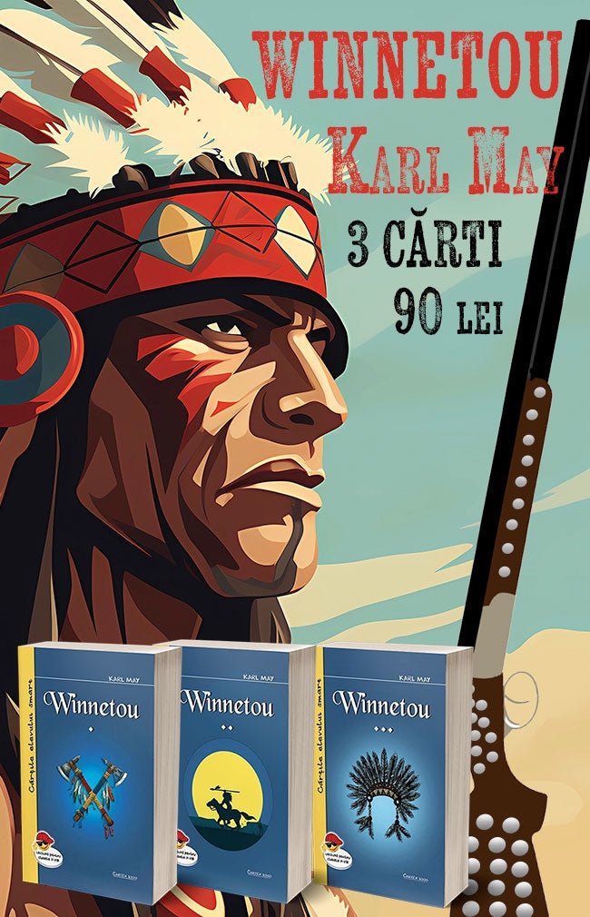 Pachet 3 carți: Winnetou, de Karl May - Publisol.ro