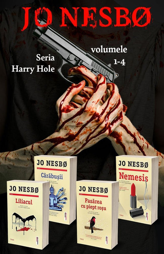 Pachet 4 Carti: Seria Harry Hole volumele 1 - 4, de Jo Nesbo - Publisol.ro