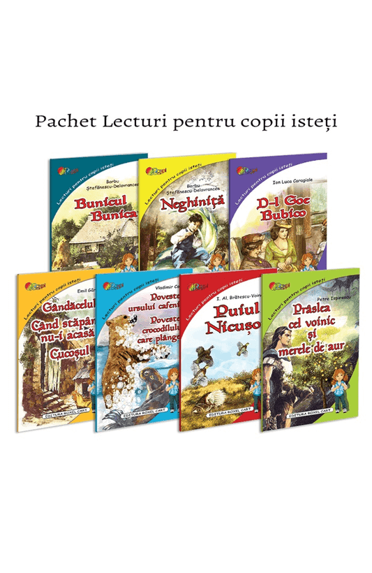 Pachet 7 carti: Lecturi pentru copii isteti - Publisol.ro