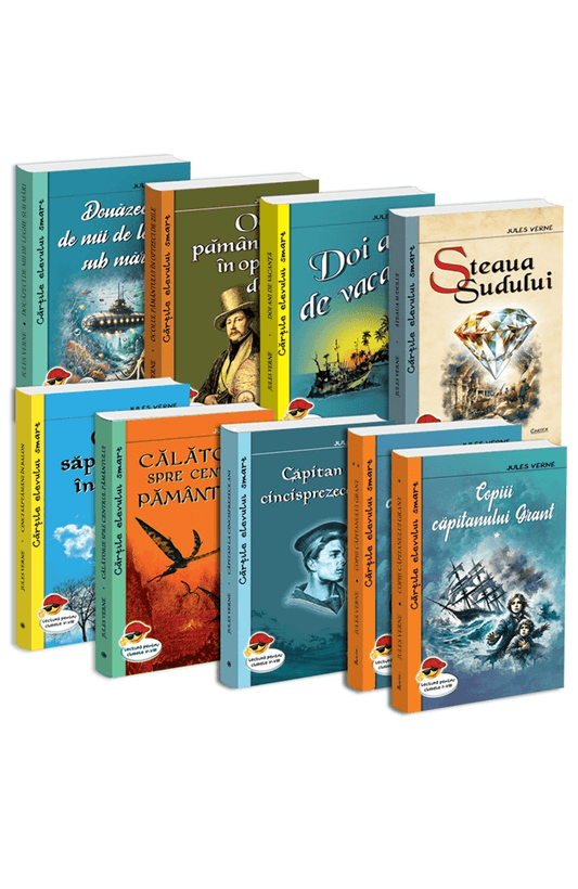 Pachet 9 carti: Serie de autor Jules Verne - Publisol.ro