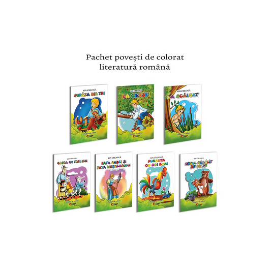 Pachet carti de colorat format A5 literatura romana - Publisol.ro
