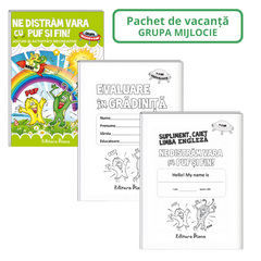 Pachet evaluare finala in gradinita  ne distram vara cu puf si fin, 5 ani, de Editura Diana