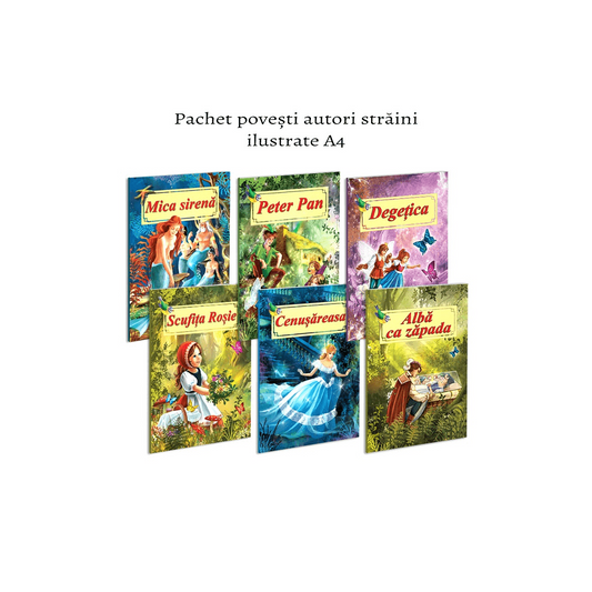 Pachet povesti autori straini - ILUSTRATE A4 - Publisol.ro