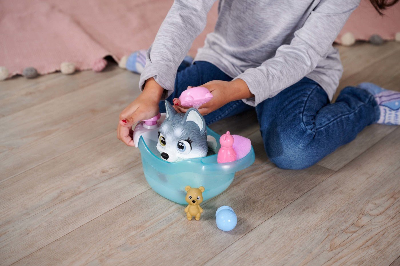 Pamper petz catelusul husky la baie, Simba - Publisol.ro