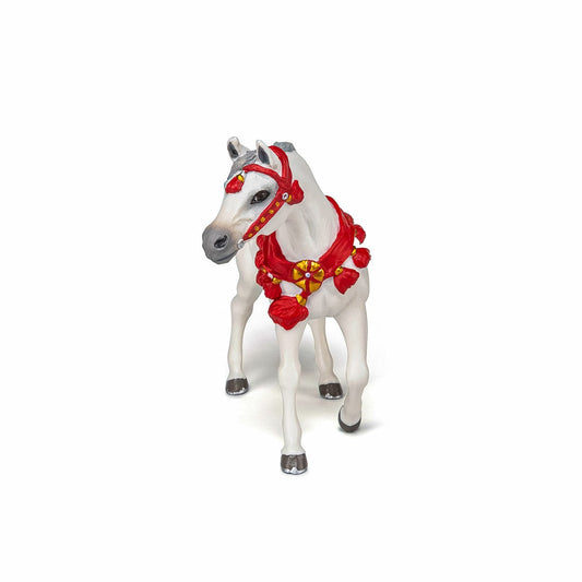 Papo figurina cal arab alb de parada, Papo - Publisol.ro