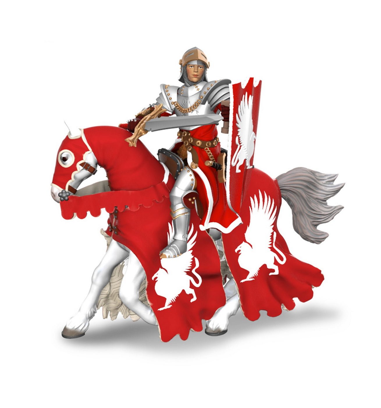 Papo figurina cal cavalerului medieval grifon, Papo - Publisol.ro